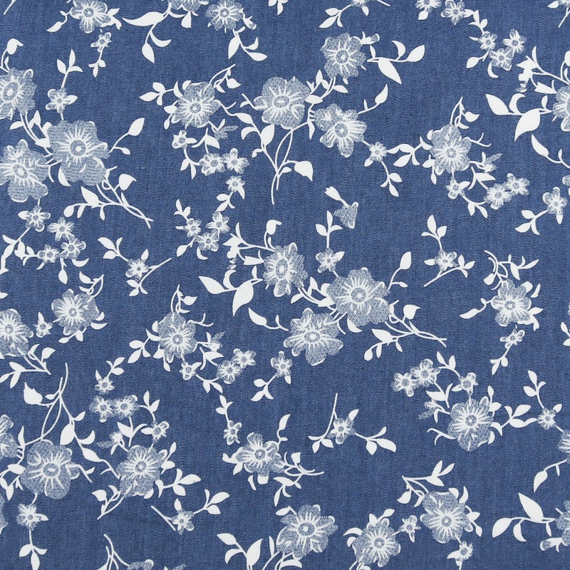 Printed Denim - AMANDA - 002 - Dark Blue
