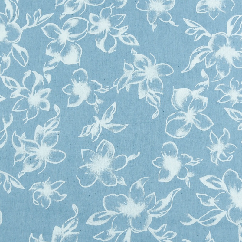 Printed Denim - AMANDA - 010 - Light Blue