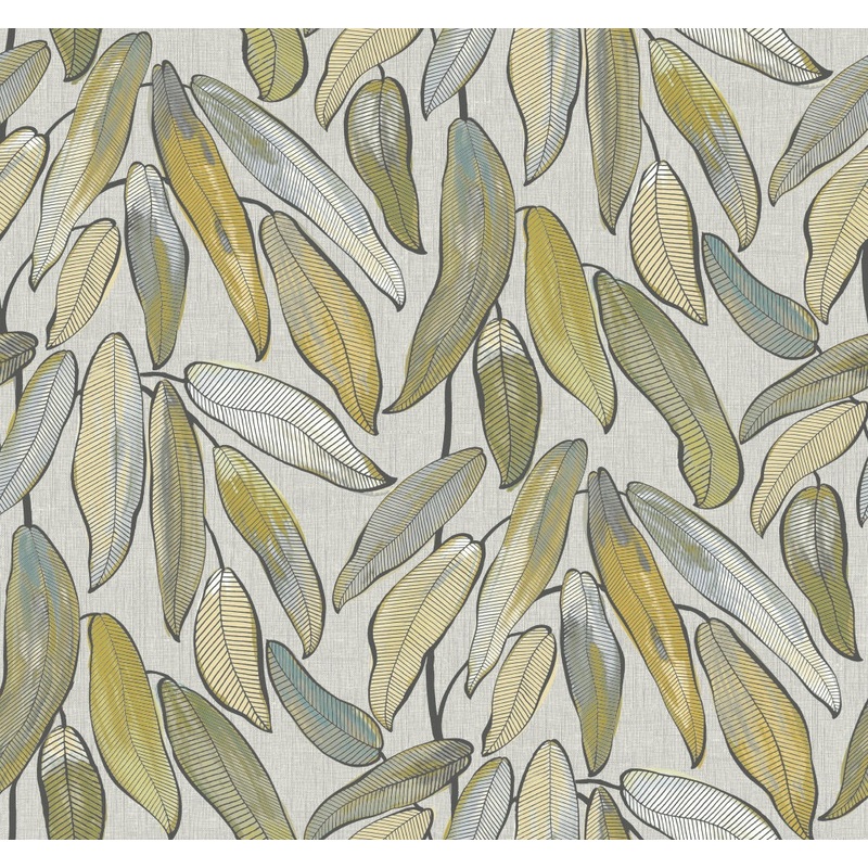 Edinburgh Weavers Tropical Leaf Natural