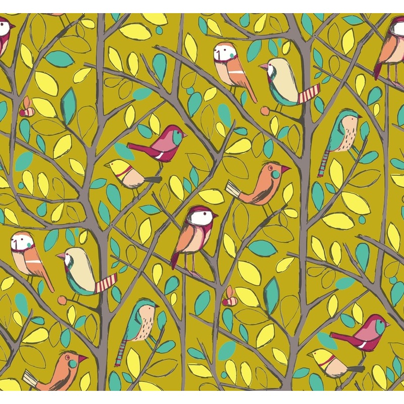 Edinburgh Weavers Tweety Lime
